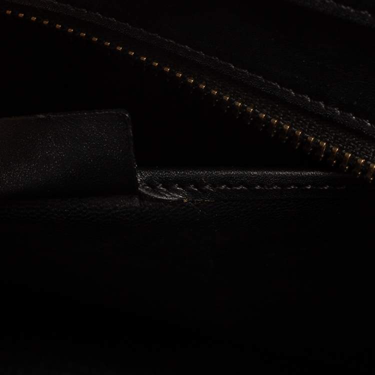 Pre Owned Celine Tri Color Leather Nano Luggage Tote