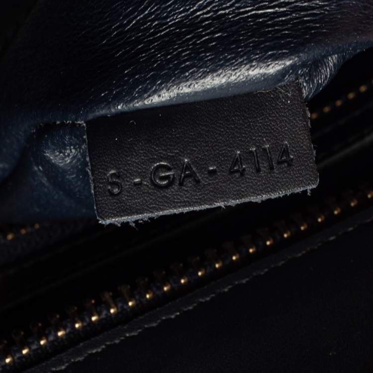 Pre Owned Celine Multicolor Stripe Canvas and Leather Mini Luggage Tote