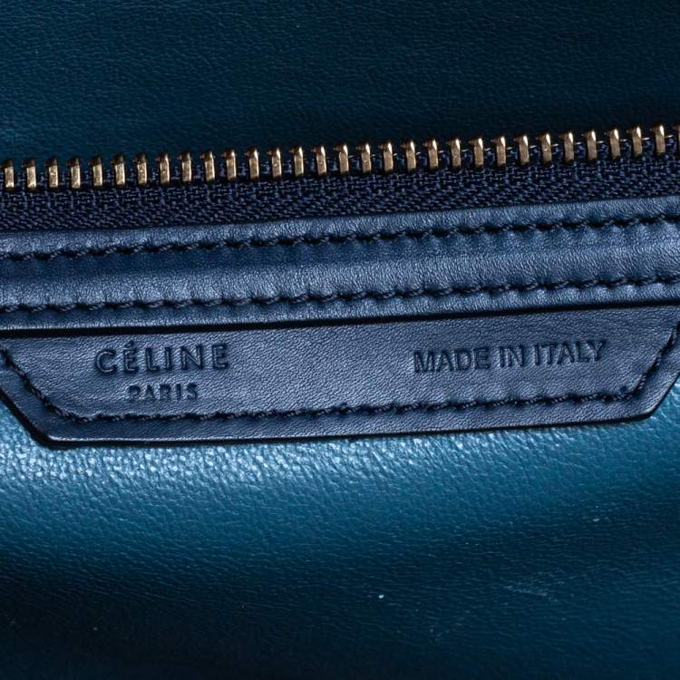 Pre Owned Celine Multicolor Leather Mini Luggage Tote