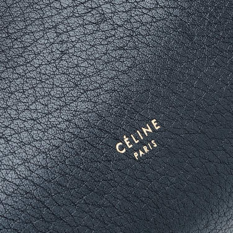 Pre Owned Celine Black Leather Small Tie Tote