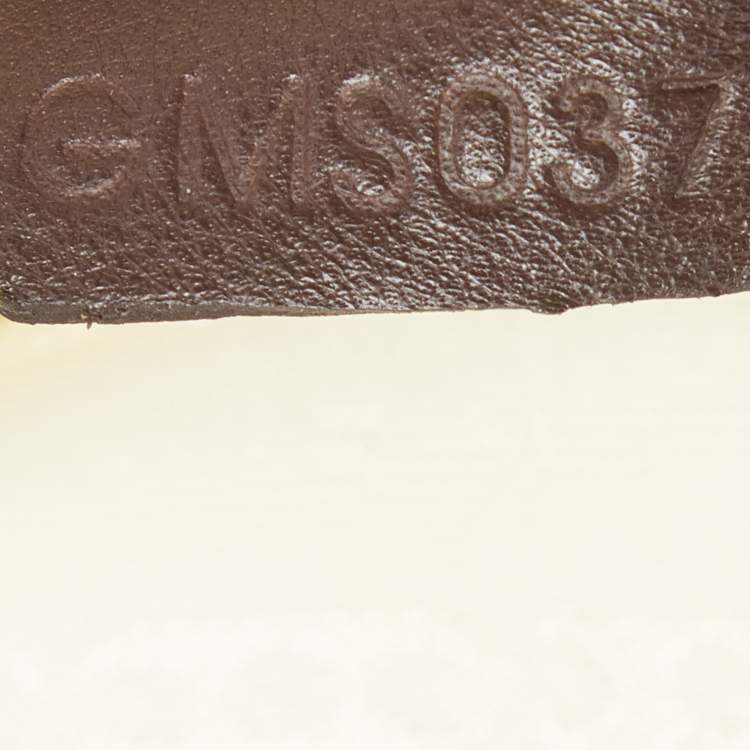 Pre Owned Celine Brown Fabric Kiss Lock Frame Clutch