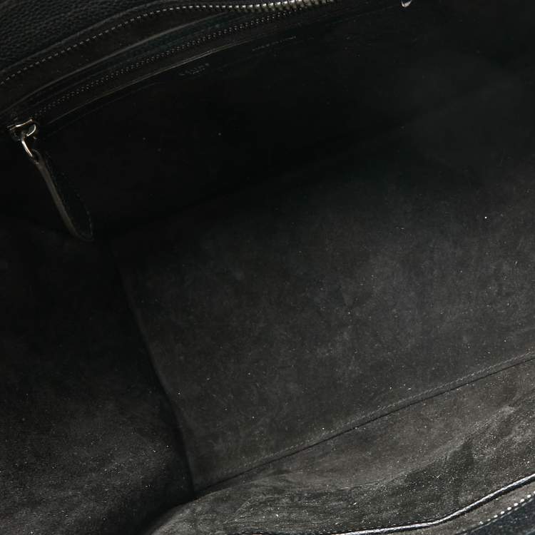 Pre Owned Celine Black Leather Mini Luggage Tote