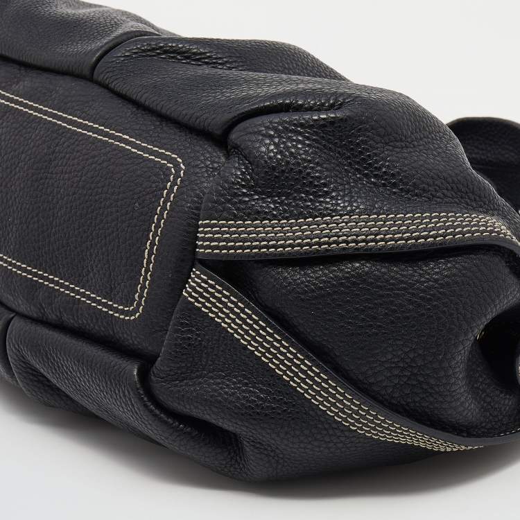 Pre Owned Celine Black Leather Satchel