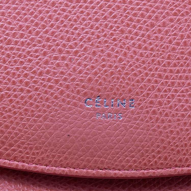 Pre Owned Celine Orange Leather Trotteur Messenger Bag