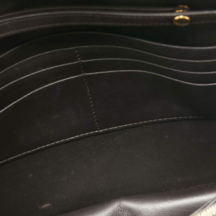 Pre Owned Celine Multicolor Leather and Snakeskin Pocket Envelope Shoulder Bag