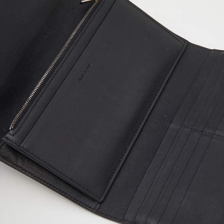 Pre Owned Celine Tri Color Leather Envelope Flap Wallet