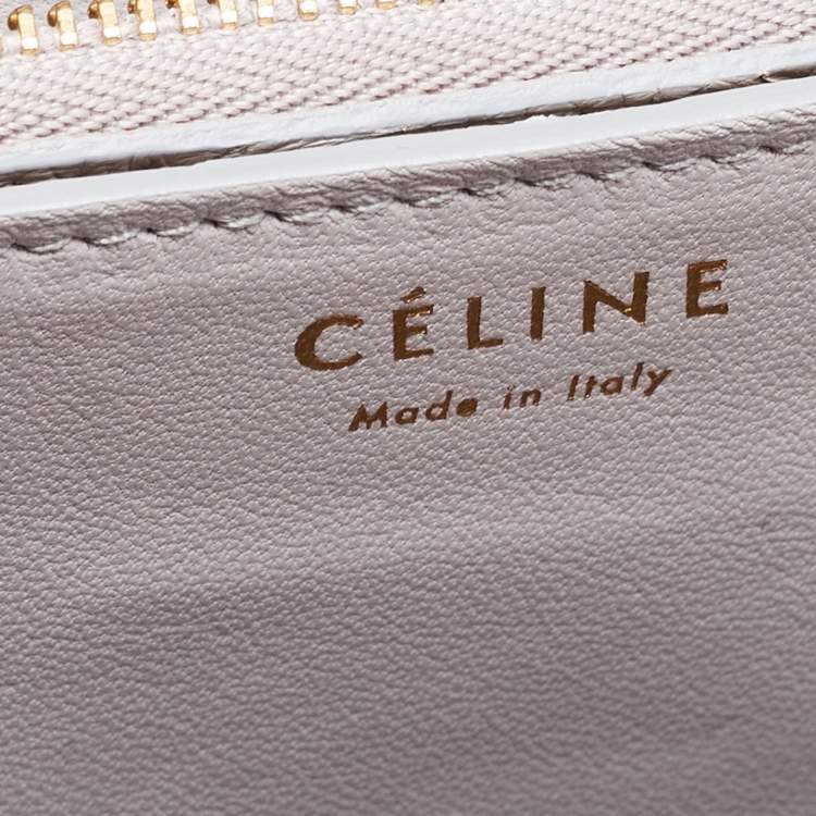 Pre Owned Celine Grey Python Medium Classic Box Shoulder Bag