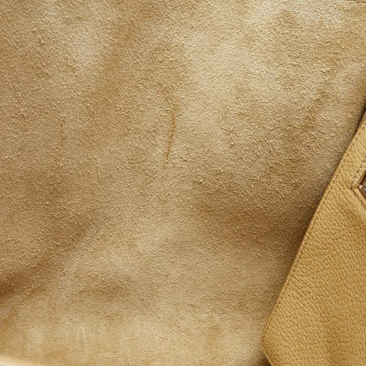 Pre Owned Celine Cream Leather Big Bag Bucket Bag