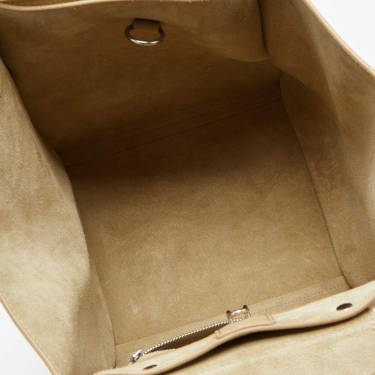 Pre Owned Celine Cream Leather Big Bag Bucket Bag