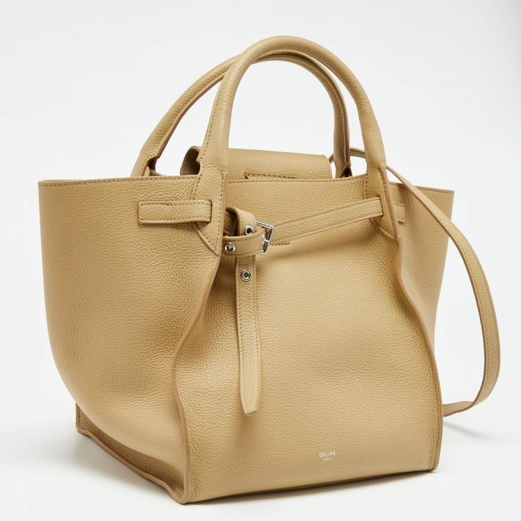 Pre Owned Celine Cream Leather Big Bag Bucket Bag