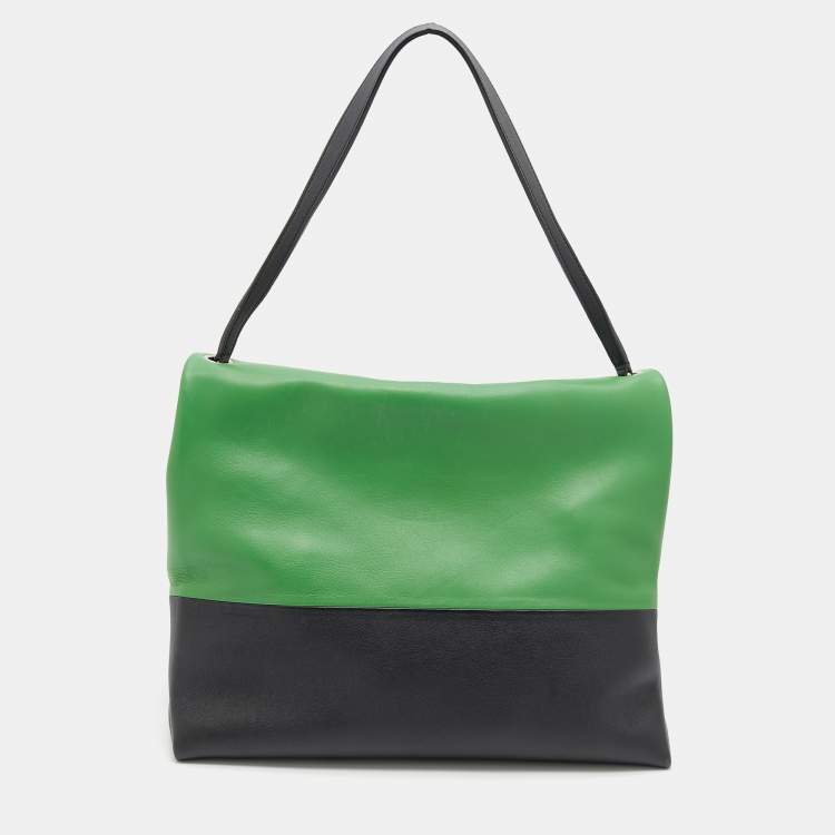 Pre Owned Celine Multicolor Leather Flap Shoulder Bag