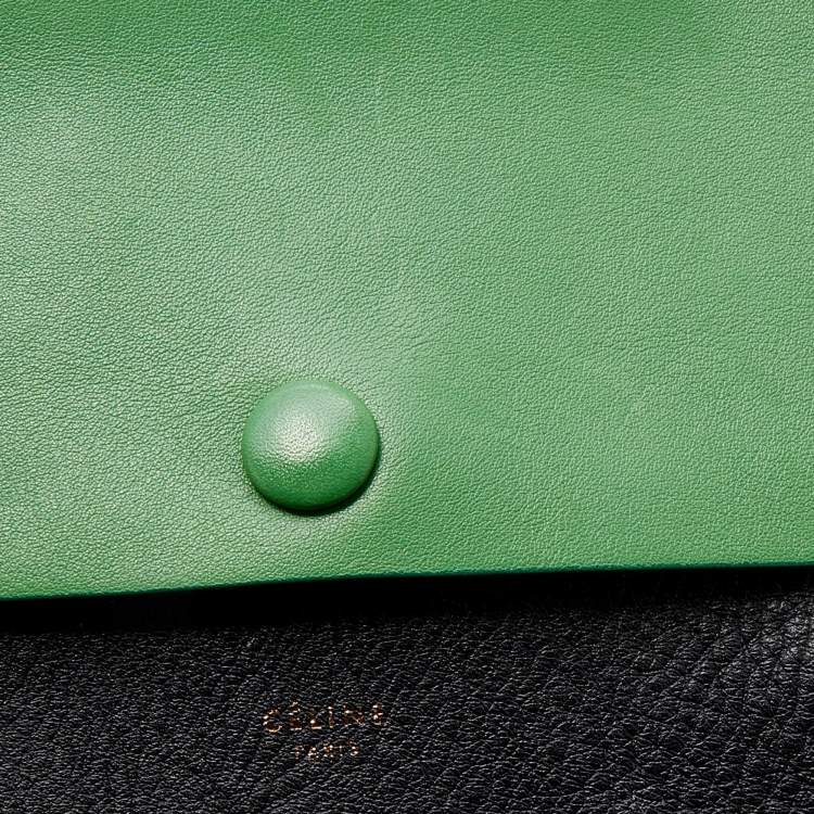 Pre Owned Celine Multicolor Leather Flap Shoulder Bag