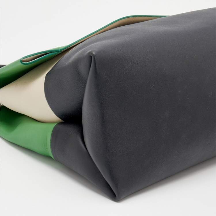 Pre Owned Celine Multicolor Leather Flap Shoulder Bag