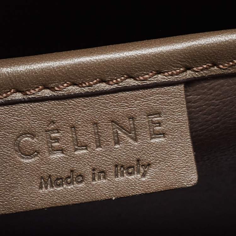 Pre Owned Céline Tri Color Python and Leather Nano Luggage Tote