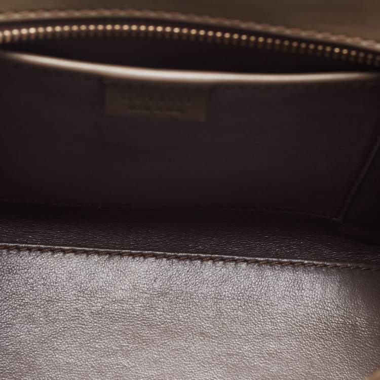 Pre Owned Céline Tri Color Python and Leather Nano Luggage Tote