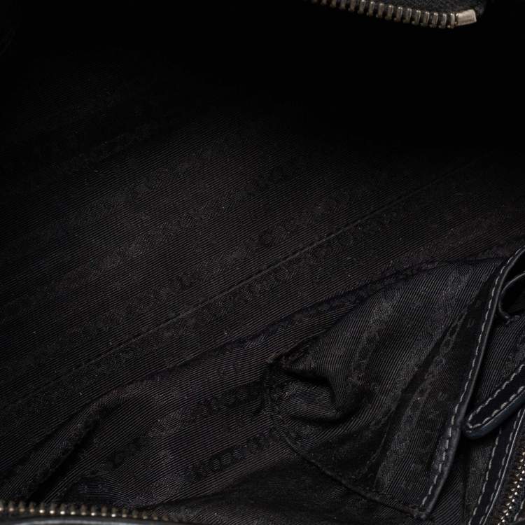 Pre Owned Celine Black Leather Whipstitch Handle Satchel