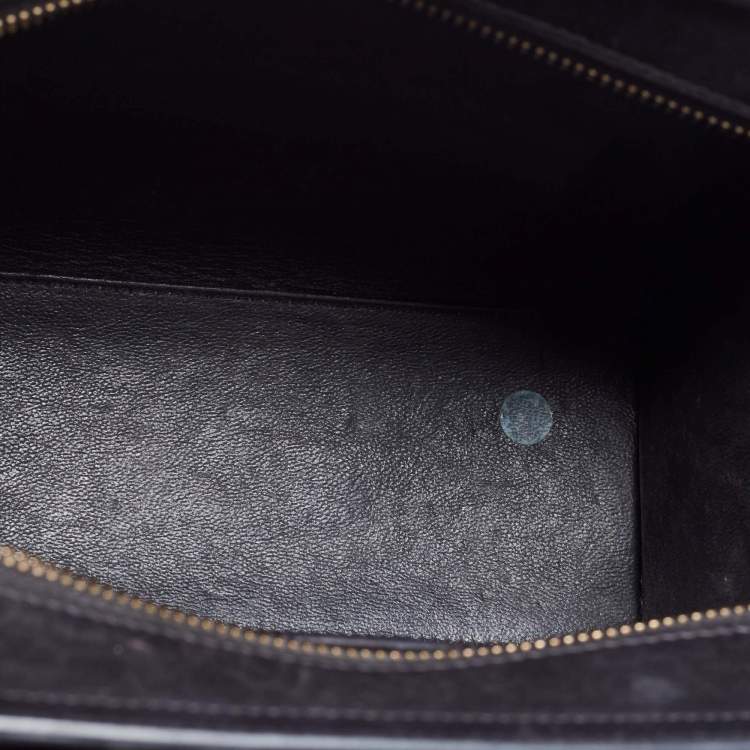 Pre Owned Céline Tri Color Leather Nano Luggage Tote