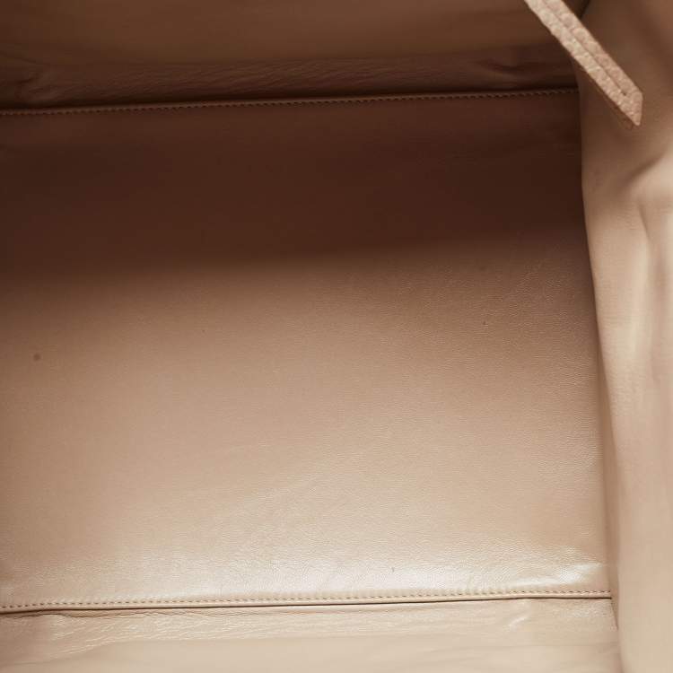 Pre Owned Celine Grey Python Mini Luggage Tote