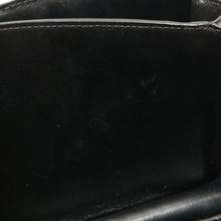 Pre Owned Celine Black Python Medium Classic Box Shoulder Bag