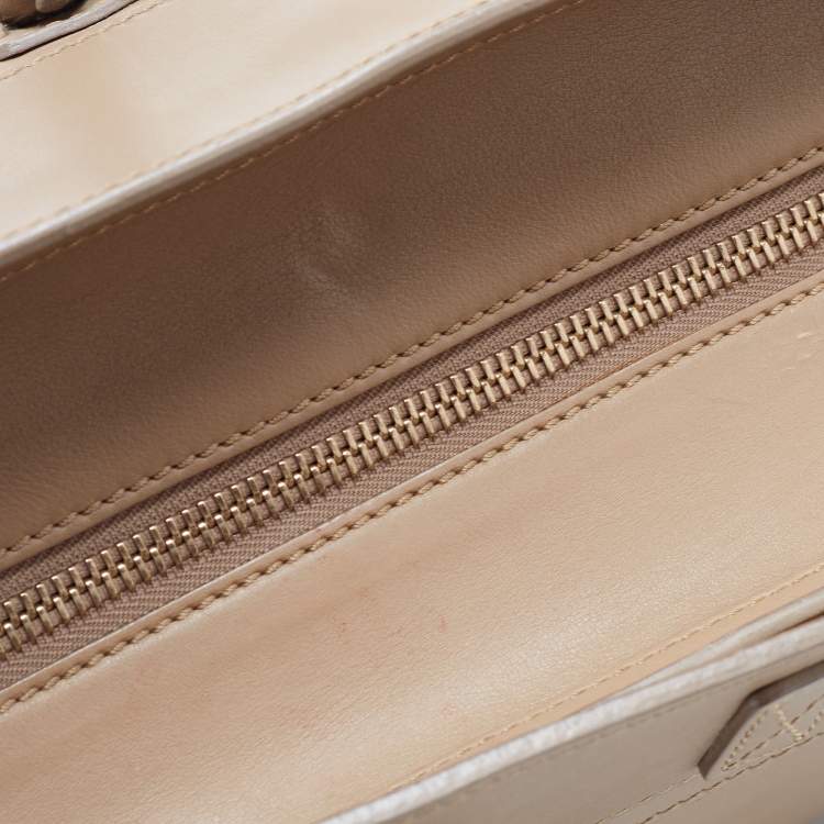 Pre Owned Celine Beige Leather Large Luggage Tote