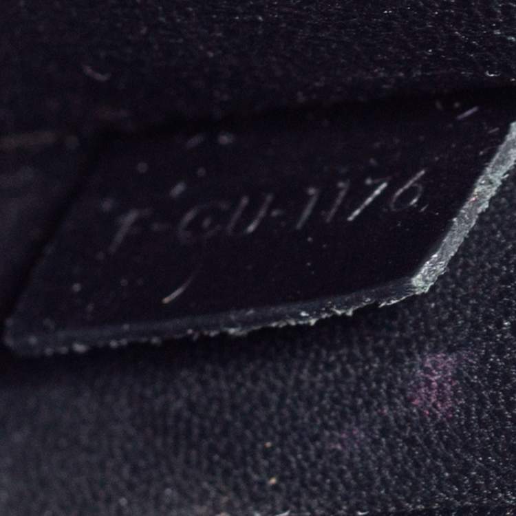 Pre Owned Celine Black/Grey Leather Micro Luggage Tote