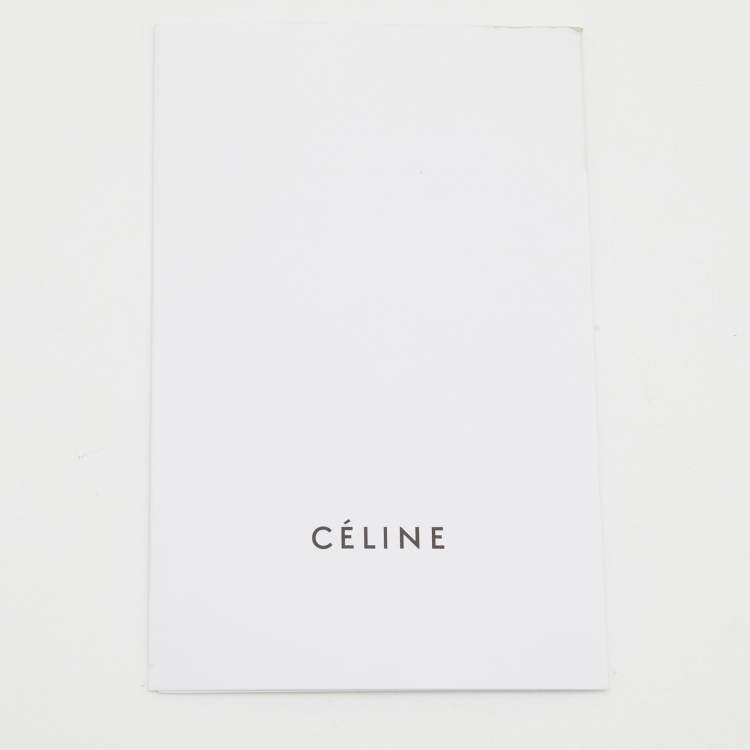 Pre Owned Celine Tri-Color Leather Nano Luggage Tote