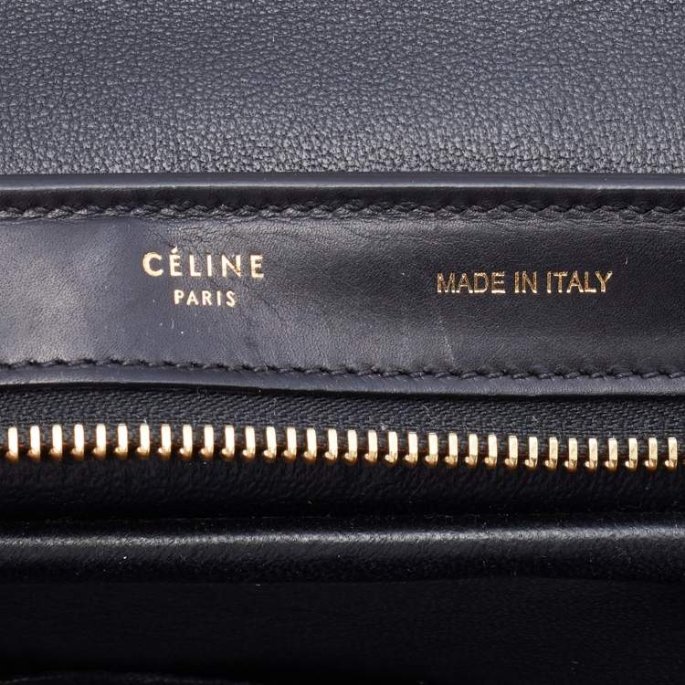 مملوكة مسبقًا Celine Tri Color Leather and Python Mini Trapeze Top Handle Bag