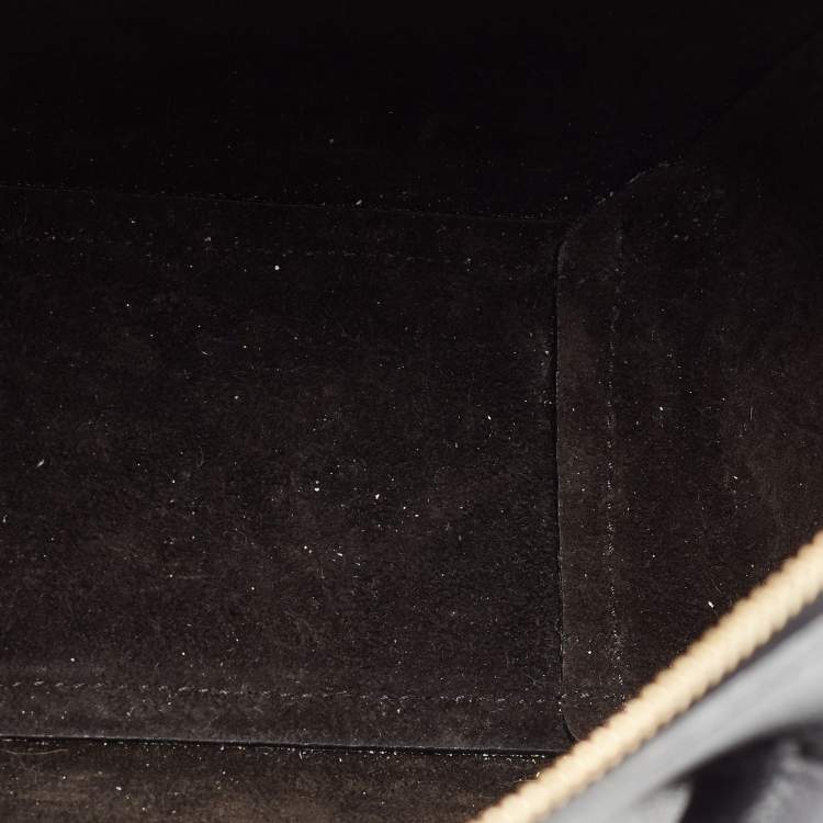 مملوكة مسبقًا Celine Black Leather Nano Belt Top Handle Bag