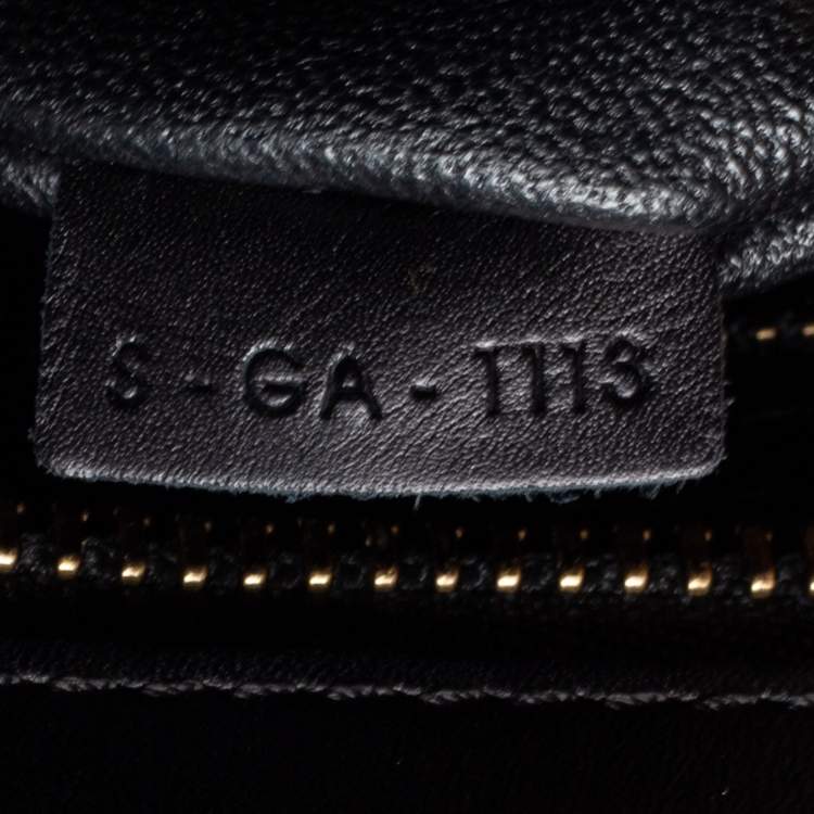 Pre Owned Celine Tri Color Lizard Leather and Suede Micro Luggage Tote