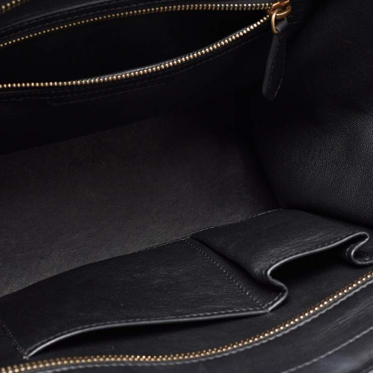 Pre Owned Celine Multicolor Nubuck Leather Mini Luggage Tote