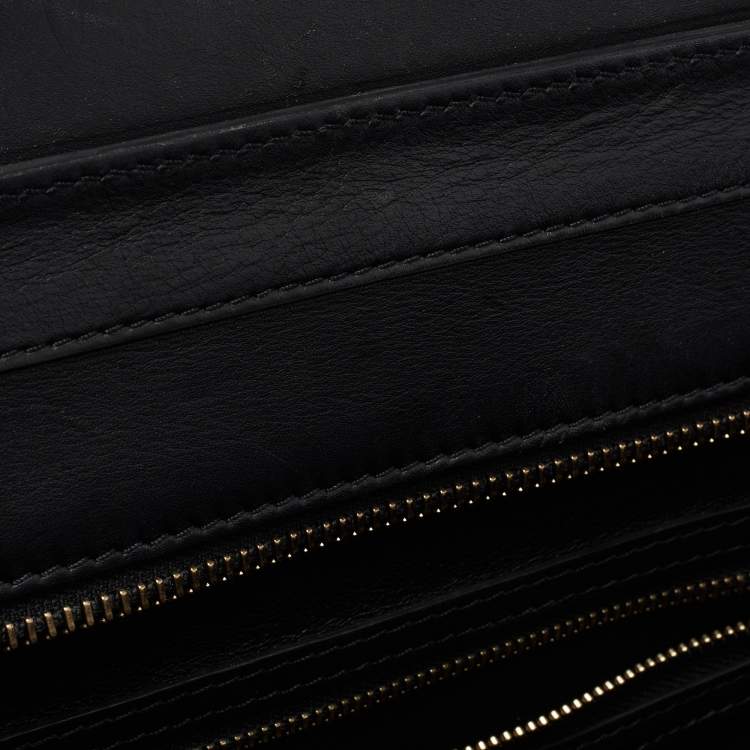 Pre Owned Celine Multicolor Nubuck Leather Mini Luggage Tote