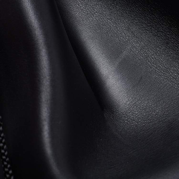 Pre Owned Celine Black Leather Large Edge Top Handle Bag