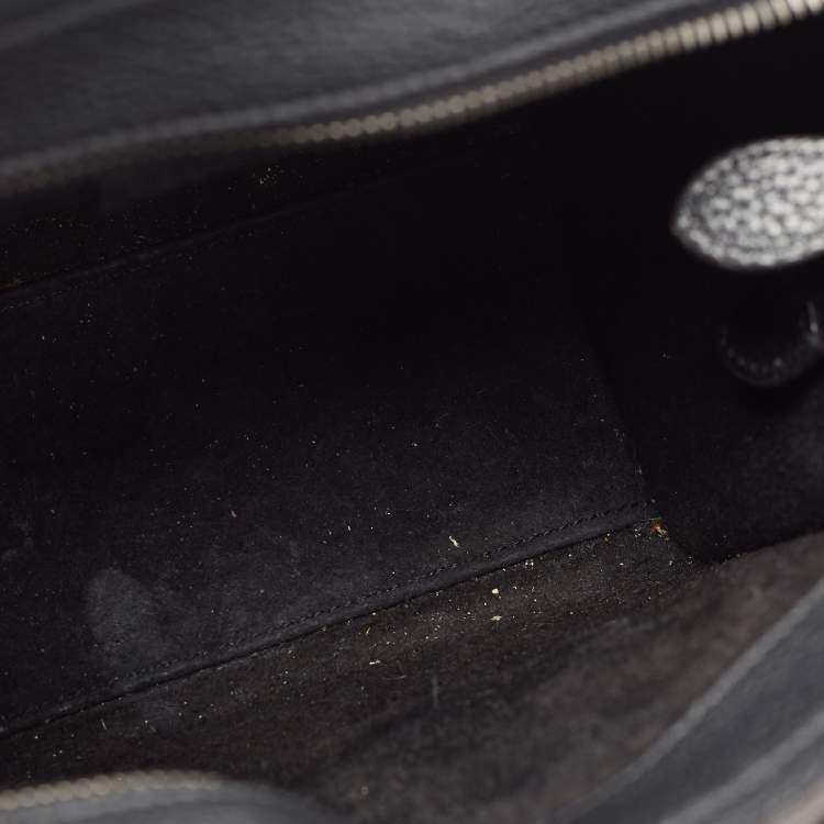 مملوكة مسبقًا Celine Black Leather Nano Luggage Tote