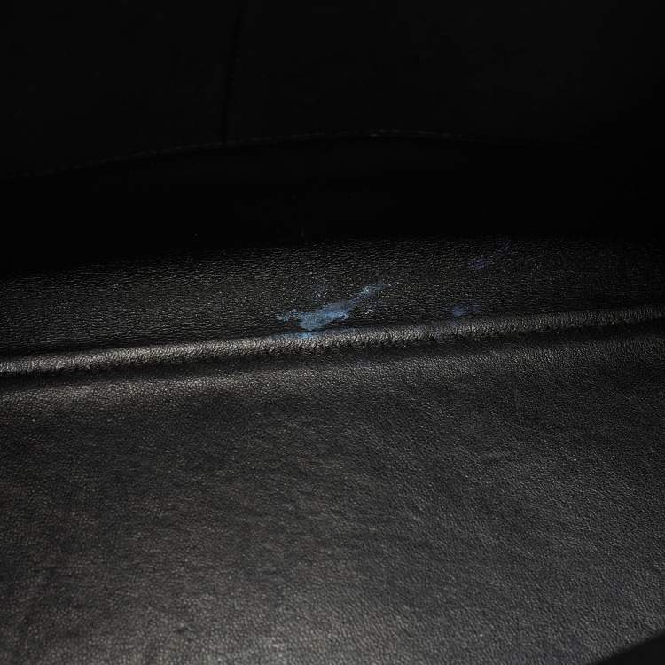 Pre Owned Celine Black Leather Large Edge Top Handle Bag