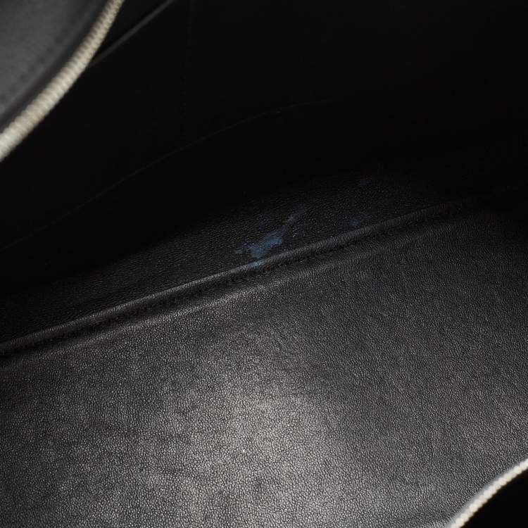 Pre Owned Celine Black Leather Large Edge Top Handle Bag