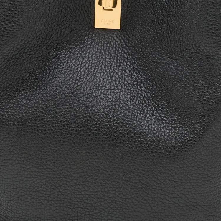 Pre Owned Celine Black Leather 16 Bucket Bag 