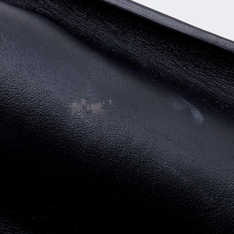 Pre Owned Celine Black Leather Nano Luggage Tote