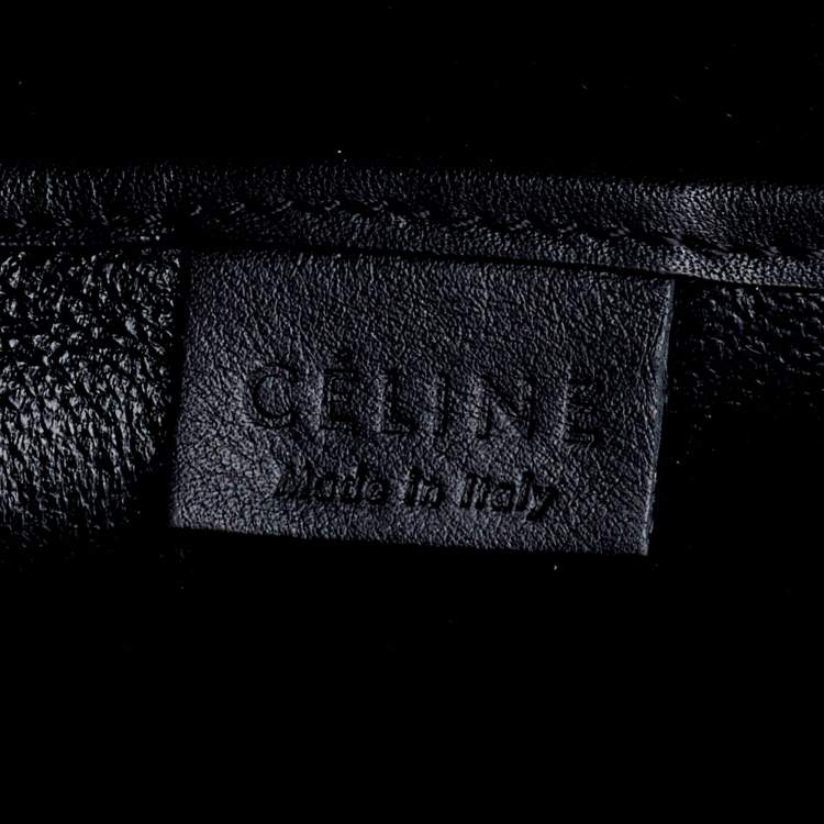 Pre Owned Celine Black Leather Nano Luggage Tote