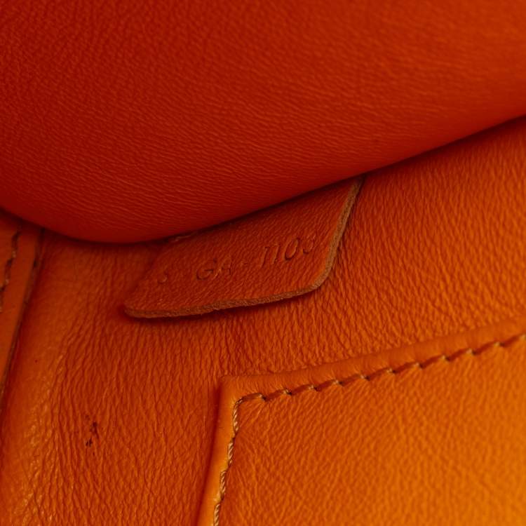 Pre Owned Celine Mustard Yellow Python Nano Luggage Tote