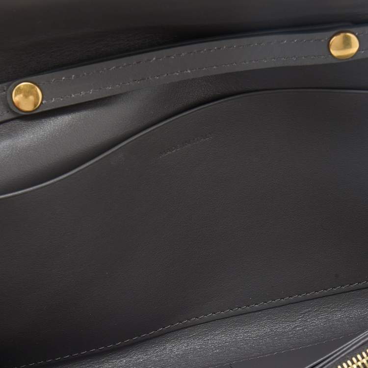 Pre Owned Celine Grey Leather C Wallet On Chain