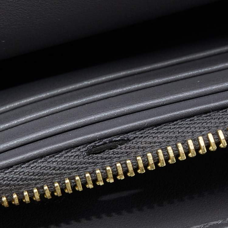 Pre Owned Celine Grey Leather C Wallet On Chain