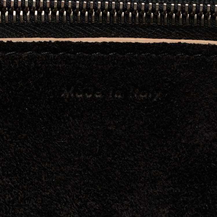 Pre Owned Celine Black Suede and Leather Diamond Clutch