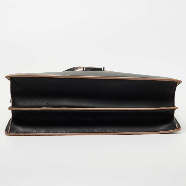 Pre Owned Celine Black Suede and Leather Diamond Clutch