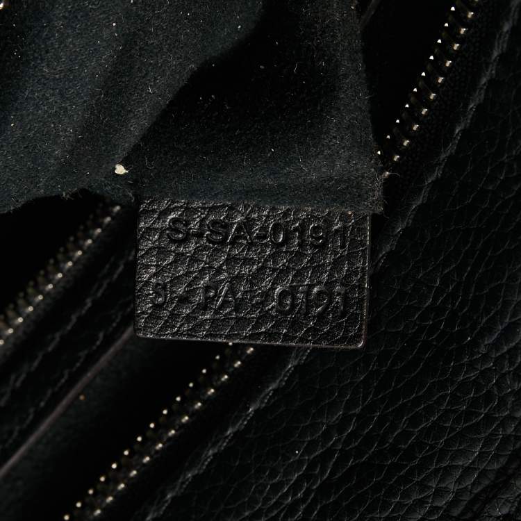 Pre Owned Celine Black Leather Small Luggage Tote