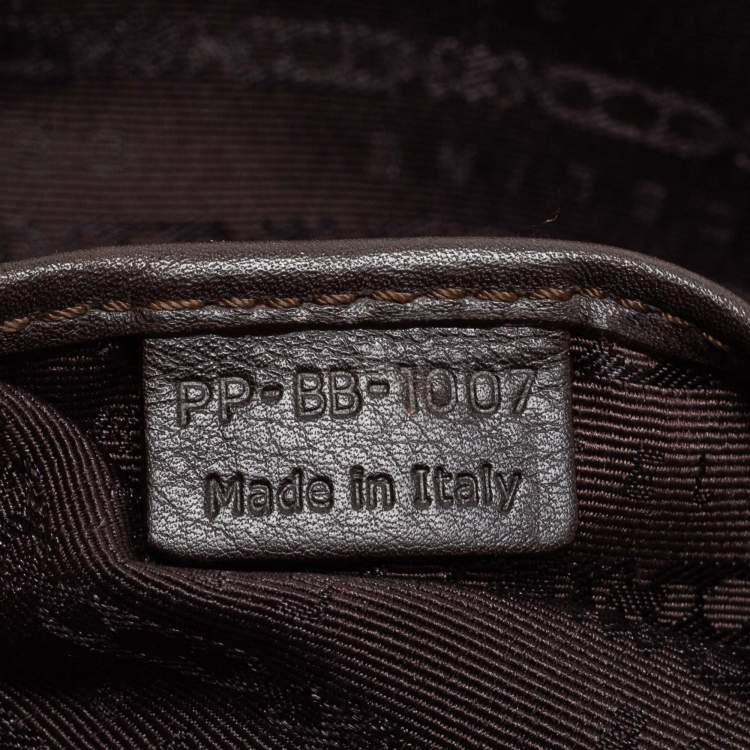 Pre Owned Celine Brown Leather Boogie Satchel