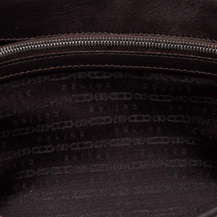 Pre Owned Celine Brown Leather Boogie Satchel