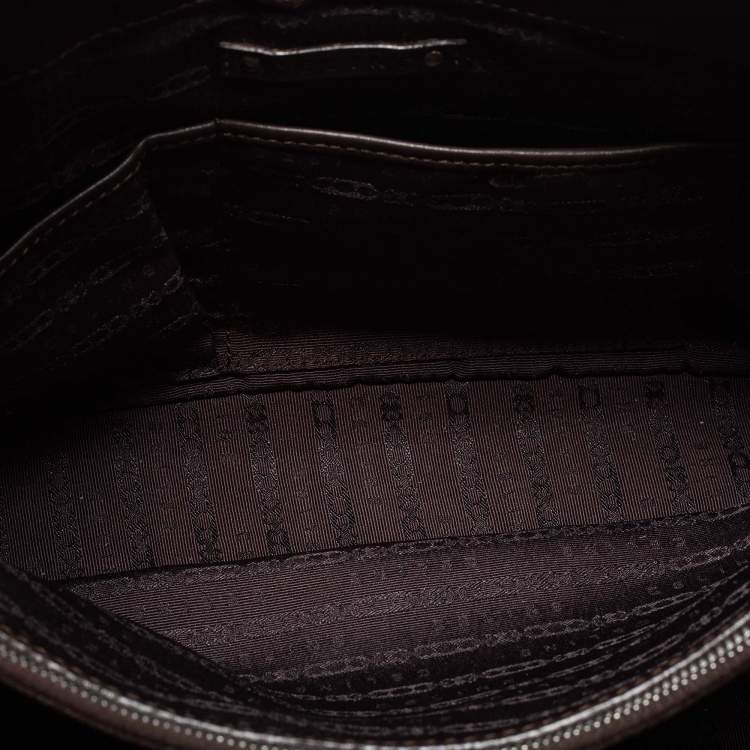 Pre Owned Celine Brown Leather Boogie Satchel