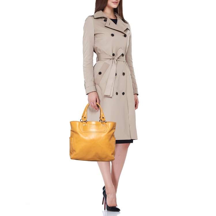 Pre Owned Celine Beige Leather Boogie Tote