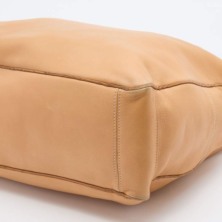 Pre Owned Celine Beige Leather Boogie Tote
