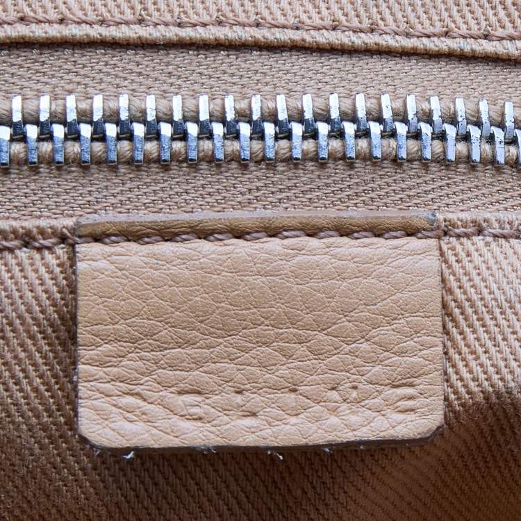 Pre Owned Celine Beige Leather Boogie Tote